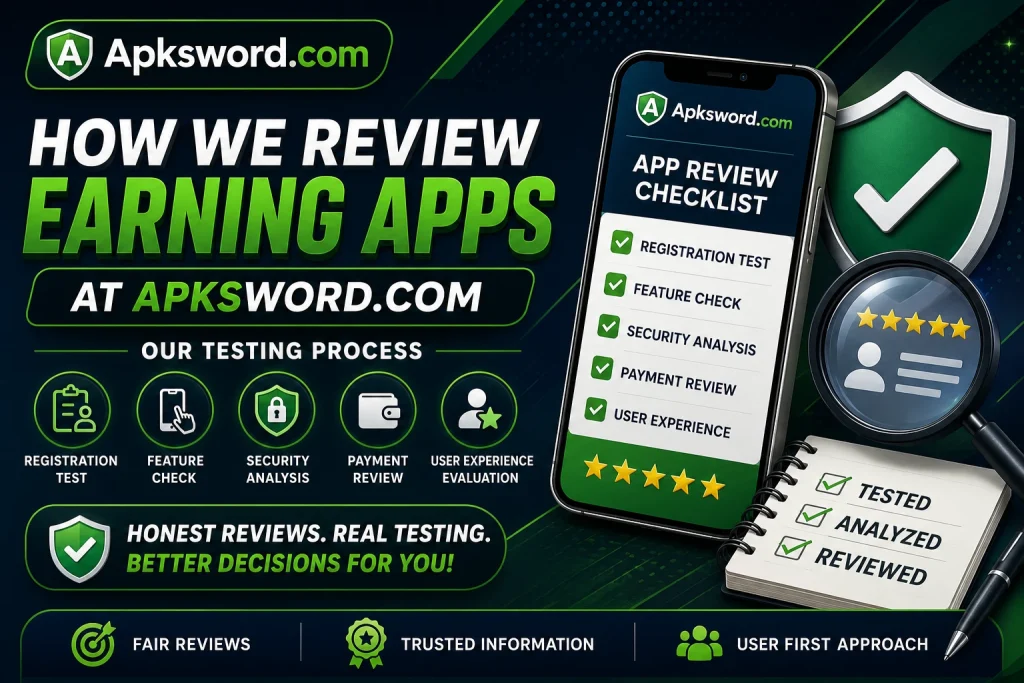 How We Review Earning Apps