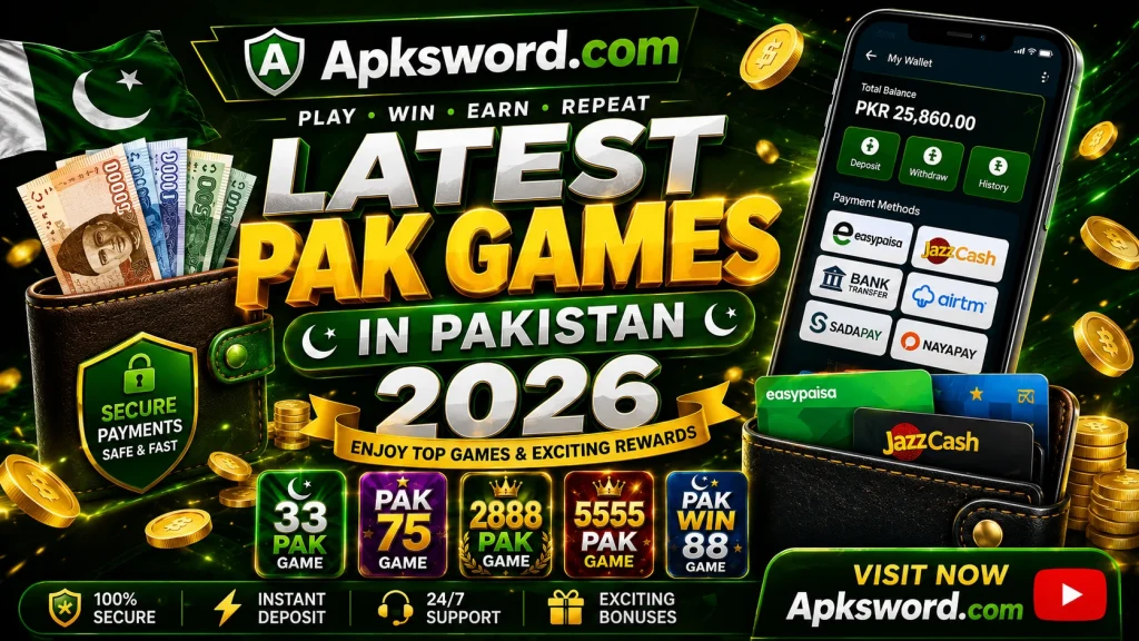 Latest Pak Games in Pakistan 2026