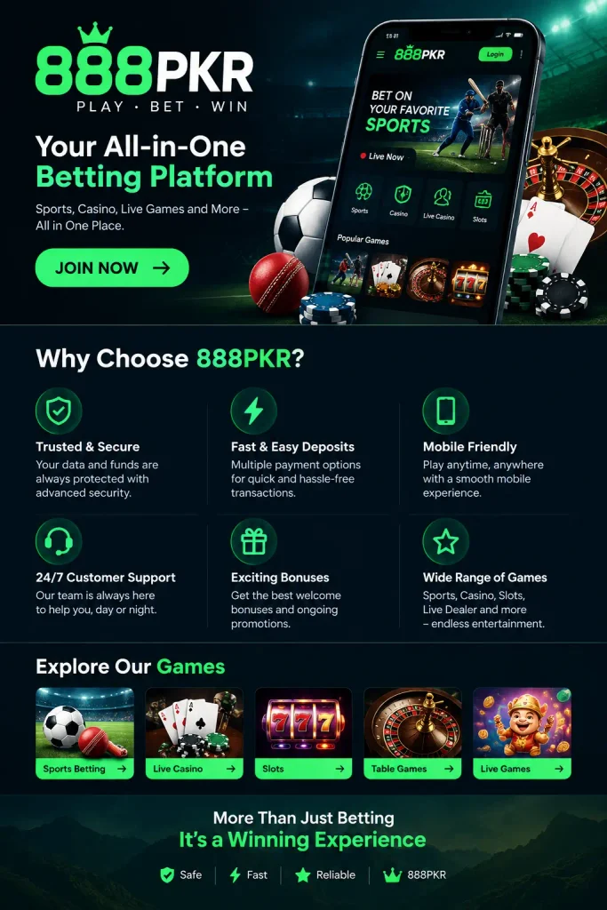 888pkr Online Betting Platform